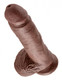King Penis 8 Inches Penis Balls Brown by Pipedream Products