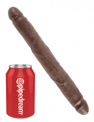 King Penis 12 inches Slim Double Dildo - Brown by Pipedream Products