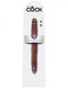 King Cock 12 inches Slim Double Dildo - Brown by Pipedream - Product SKU PD551629