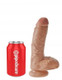King Penis 8 inches Penis with Balls Tan Dildo by Pipedream Products - view 3