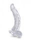 King Penis Clear 7.5 Inches Penis With Balls by Pipedream Products