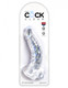 King Cock Clear 7.5 Inches Cock With Balls by Pipedream - Product SKU PD575520
