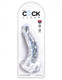 King Penis Clear 7.5 Inches Penis With Balls by Pipedream Products - view 2