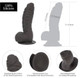 BMS Enterprises Addiction Ben 7 inches Dildo Black - Product SKU BMS87311