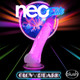 Neo Elite Glow In The Dark 7.5 In Silicone Penis W/ Balls Neon Pink by Blush Novelties - view 2