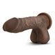 Au Naturel Mister Perfect Chocolate Brown Dildo by Blush Novelties - view 3