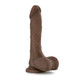 Au Naturel Mister Perfect Chocolate Brown Dildo by Blush Novelties - view 4
