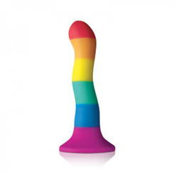 Colours Pride Edition 6 inches Wave Dildo Rainbow by NS Novelties