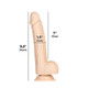 BMS Enterprises Addiction 100% Tristen 9in Silicone Collection Beige - Product SKU BMS87121
