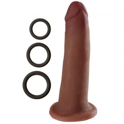 Cloud 9 Dual Density Real Touch 7 inches Dong without Balls Brown Best Sex Toys