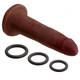 Cloud 9 Novelties Cloud 9 Dual Density Real Touch 7 inches Dong without Balls Brown - Product SKU WTC708