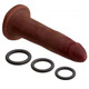 Cloud 9 Dual Density Real Touch 7 inches Dong without Balls Brown by Cloud 9 Novelties - view 3