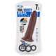 Cloud 9 Dual Density Real Touch 7 inches Dong without Balls Brown by Cloud 9 Novelties - view 4