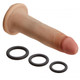 Cloud 9 Novelties Cloud 9 Dual Density Real Touch 7 inches Dong without Balls Tan - Product SKU WTC707