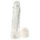 Clear Dildo W/ Suction Cup 7.25 inch by Cal Exotics - Product SKU SE0314 -00