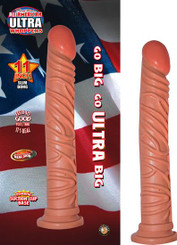 Ultra Whopper 11 inches Slim Dildo Beige Best Adult Toys