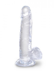 King Penis Clear 7 inches Penis with Balls by Pipedream Products
