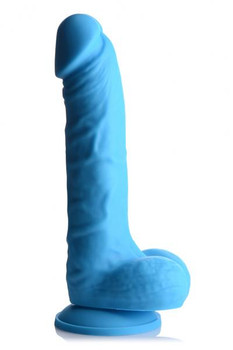 Lollicock 7in Silicone Dong W/ Balls Berry Adult Toys