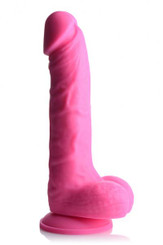 Lollicock 7in Silicone Dong W/ Balls Cherry Best Sex Toy