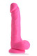 Curve Novelties Lollicock 7in Silicone Dong W/ Balls Cherry - Product SKU CN14053833