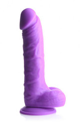 Lollicock 7in Silicone Dong W/ Balls Grape Best Sex Toys