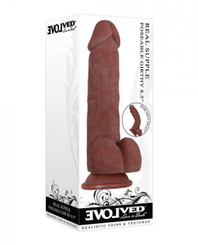 Real Supple Poseable Girthy 8.5 In Dark by Evolved Novelties