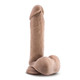 Au Naturel 8 inches Sensa Feel Dildo Latin Tan by Blush Novelties - view 4