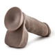 Au Naturel 8 inches Sensa Feel Dildo Brown by Blush Novelties - view 3