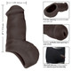 Packer Gear Ultra Soft Silicone STP Black by Cal Exotics - view 3