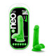 Neo Elite 6 inches Silicone Dual Density Cock, Balls Green by Blush Novelties - Product SKU BN82422