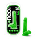 Neo Elite 6 inches Silicone Dual Density Penis, Balls Green by Blush Novelties - view 2