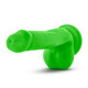 Neo Elite 6 inches Silicone Dual Density Penis, Balls Green by Blush Novelties - view 4