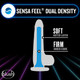 Neo Elite Glow In The Dark 7.5in Dual Density Penis Neon Blue by Blush Novelties - view 2