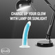 Neo Elite Glow In The Dark 7.5in Dual Density Penis Neon Blue by Blush Novelties - view 3