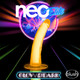 Neo Elite Glow In The Dark 7.5in Dual Density Penis Neon Orange by Blush Novelties - view 2