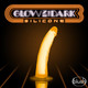 Neo Elite Glow In The Dark 7.5in Dual Density Penis Neon Orange by Blush Novelties - view 4