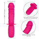 Silicone Grip Thruster Pink G-Spot Dildo by Cal Exotics - Product SKU SE031505