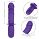 Silicone Grip Thruster Purple G-Spot Dildo by Cal Exotics - Product SKU SE031510
