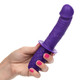 Cal Exotics Silicone Grip Thruster Purple G-Spot Dildo - Product SKU SE031510