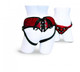 Red Lace Corsette Strap On - OS by Sportsheets