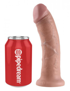 King Penis 8 Inches Dildo Beige by Pipedream Products