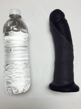 King C*ck 8 Inch Dildo - Black by Pipedream Products