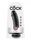 King C*ck 8 Inch Dildo - Black by Pipedream - Product SKU PD550323