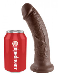 The King C*ck 8 Inches Dildo - Brown Sex Toy For Sale
