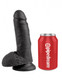 King Cock 7 Inches Cock Balls Black by Pipedream - Product SKU PD550623
