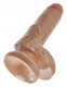King Penis 7 inches Penis with Balls Tan Dildo by Pipedream Products - view 2