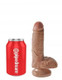 Pipedream King Cock 7 inches Cock with Balls Tan Dildo - Product SKU PD550622
