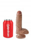 King Penis 7 inches Penis with Balls Tan Dildo by Pipedream Products - view 3