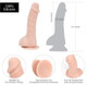 Addiction Brad 7.5 inches Beige Realistic Dildo by BMS Enterprises - view 3