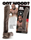 The Big Wood 13.5in Realistic Penis Brown by Freedom Novelties - Product SKU FRBWPEN